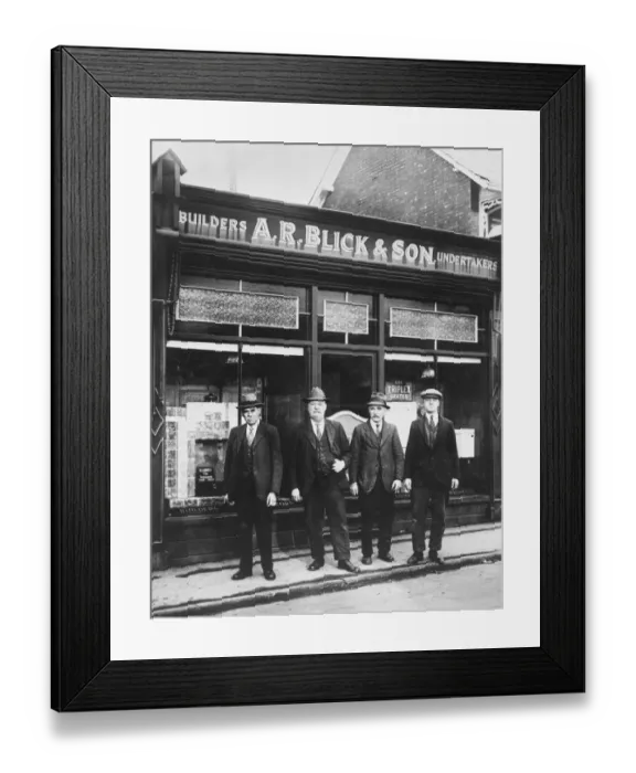 Framed Print : The undertakers, Stonehouse, Gloucestershire BB92_20738