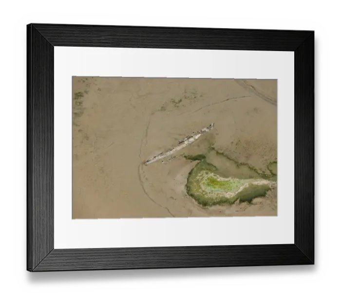 Framed Print : Wrecks at Stoke Saltings 29652_042