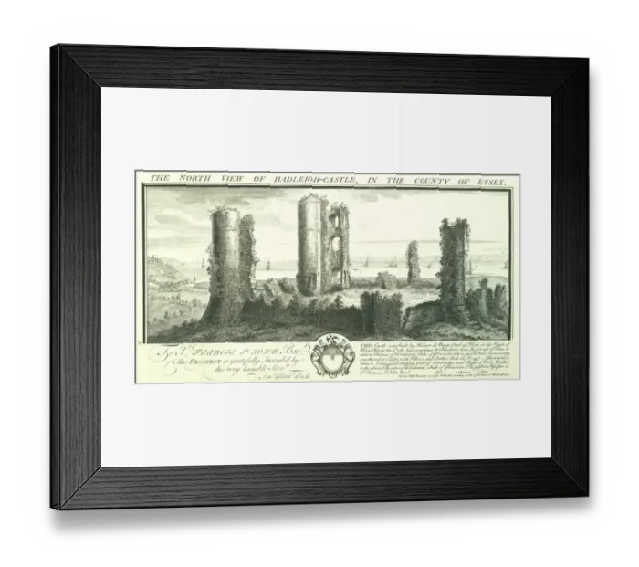 Framed Print : Hadleigh Castle engraving N070813