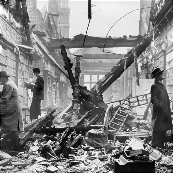 Holland House library after an air raid BB83_04456