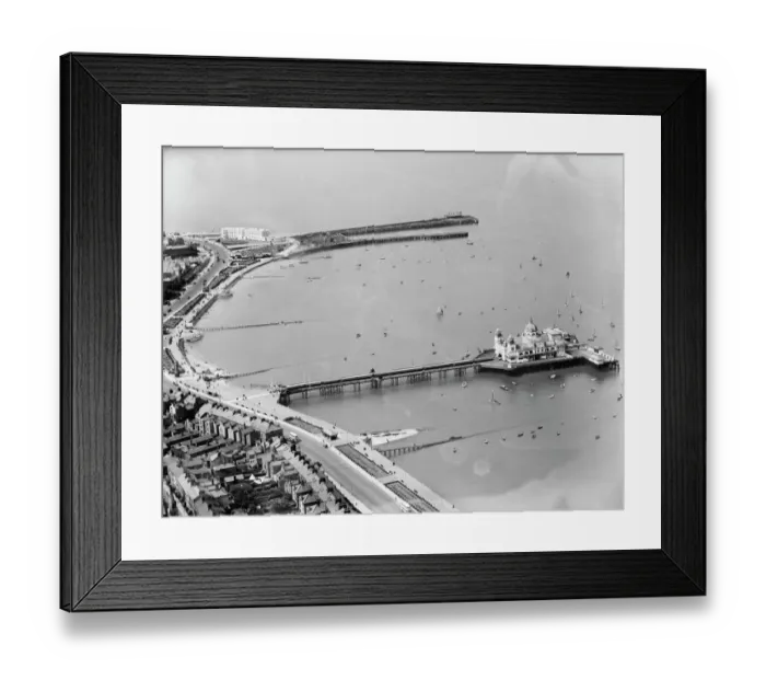 Framed Print : Morecambe Harbour and Central Pier EPW042128