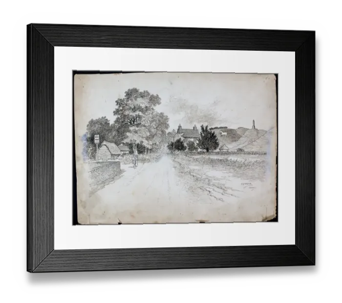Framed Print : Cherhill White Horse CGH01_01_0072