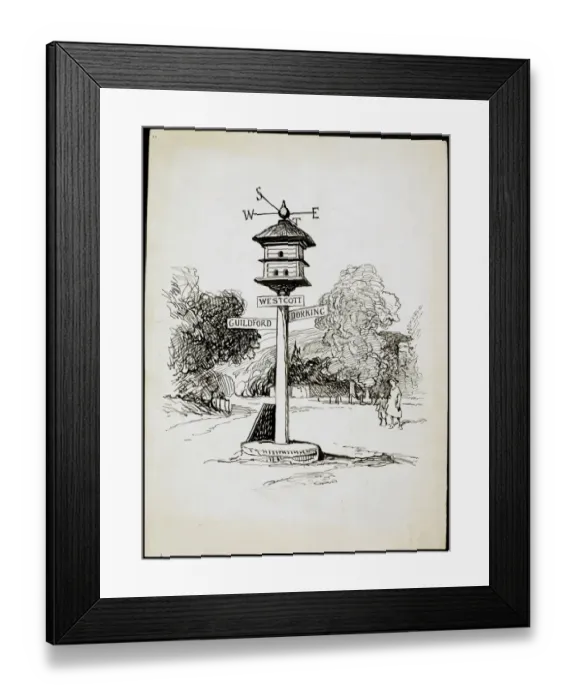 Framed Print : Westcott dovecote CGH01_01_0449