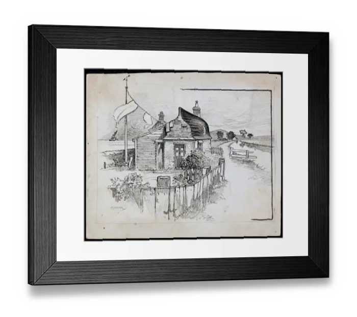 Framed Print : Peggottys Boat House CGH01_01_0930 Framed Print : Peggottys Boat House CGH01_01_0930