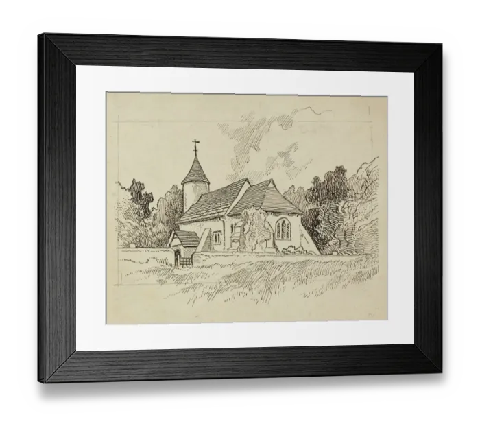 Framed Print : Unidentified church CGH01_01_0884