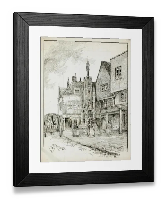 Framed Print : Winchester Butter Cross CGH01_01_0128