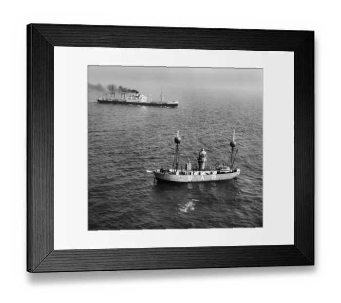Framed Print : Mersey Bar Lightship EAW008656