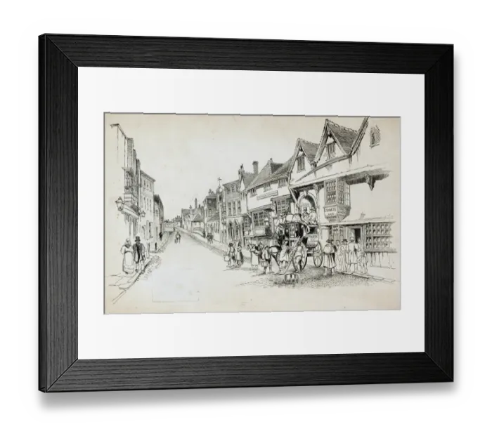 Framed Print : High Street Canterbury CGH01_01_1039
