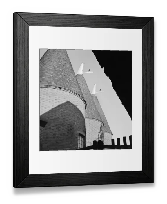 Framed Print : Oast houses a079669 Framed Print : Oast houses a079669