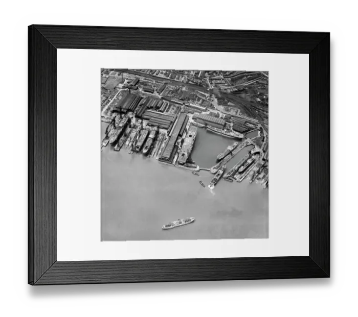 Framed Print : Shipyard at Birkenhead EAW030649