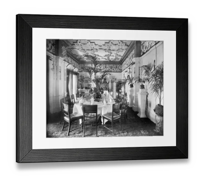 Framed Print : Dining at the Savoy BL12027 Framed Print : Dining at the Savoy BL12027