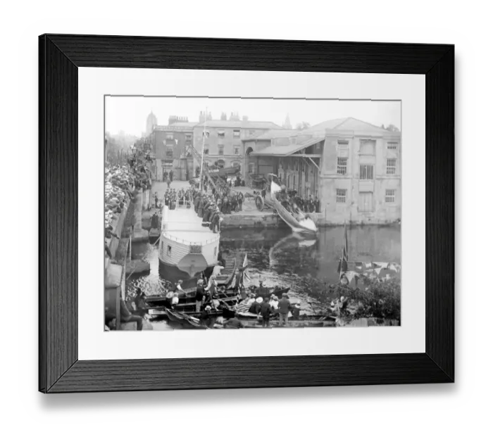 Framed Print : Salters Bros. boatyard in 1900 CC74_00380