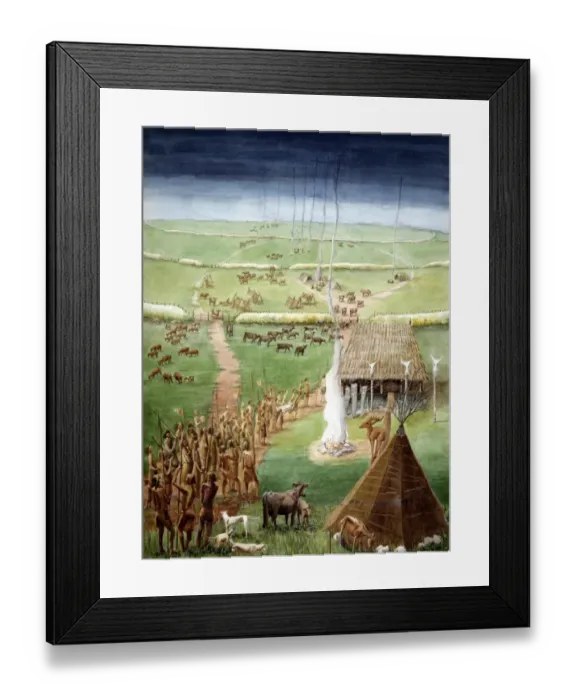 Framed Print : Windmill Hill, Avebury J860364