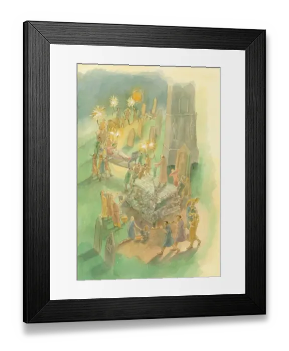 Framed Print : Brougham Roman Cemetery J040001