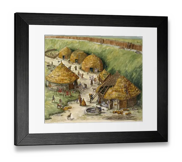Framed Print : Danebury Hill Fort J920723