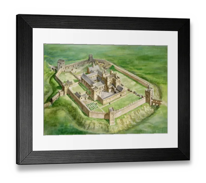 Framed Print : Sherborne Old Castle J960261