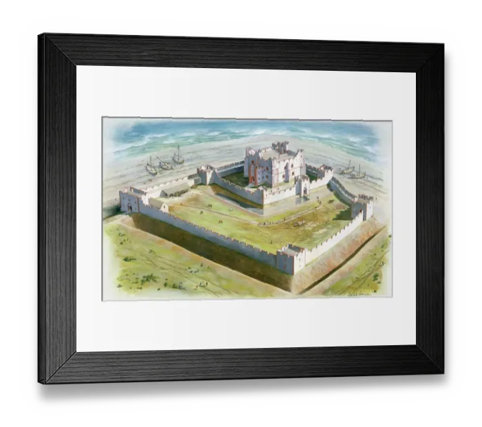 Framed Print : Piel Castle J050116