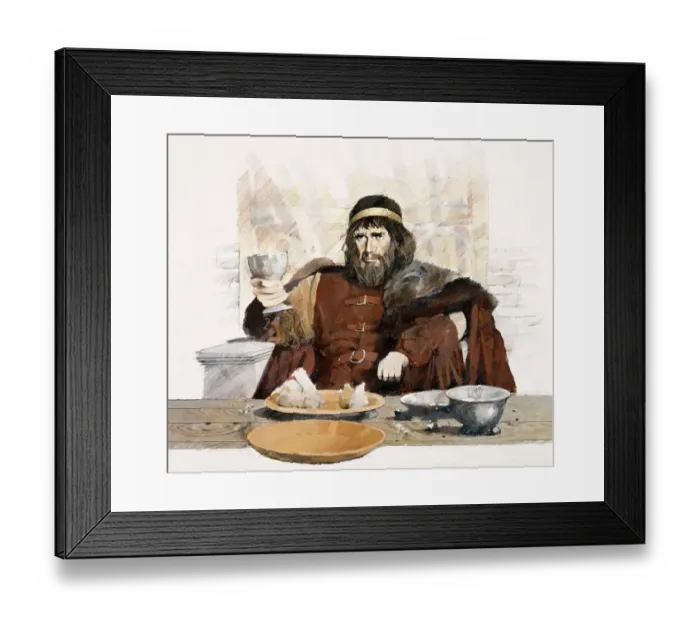 Framed Print : Dark Age Cornish King J940332