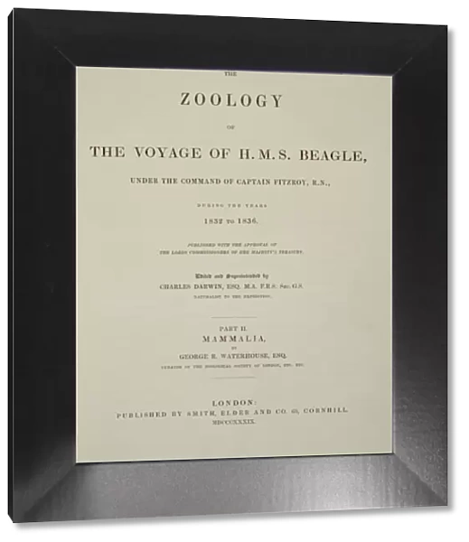 Zoology of the Voyage of HMS Beagle J970097