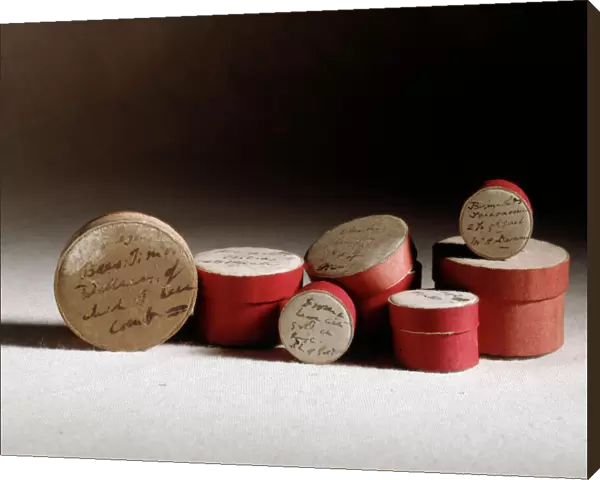 Pill boxes used by Darwin for collecting specimens J970120