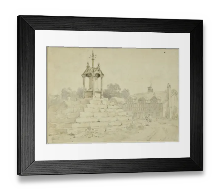 Framed Print : Lymm Cross CGH01_02_01_013