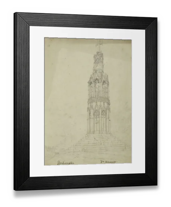 Framed Print : Eleanor Cross Northampton CGH01_02_01_015