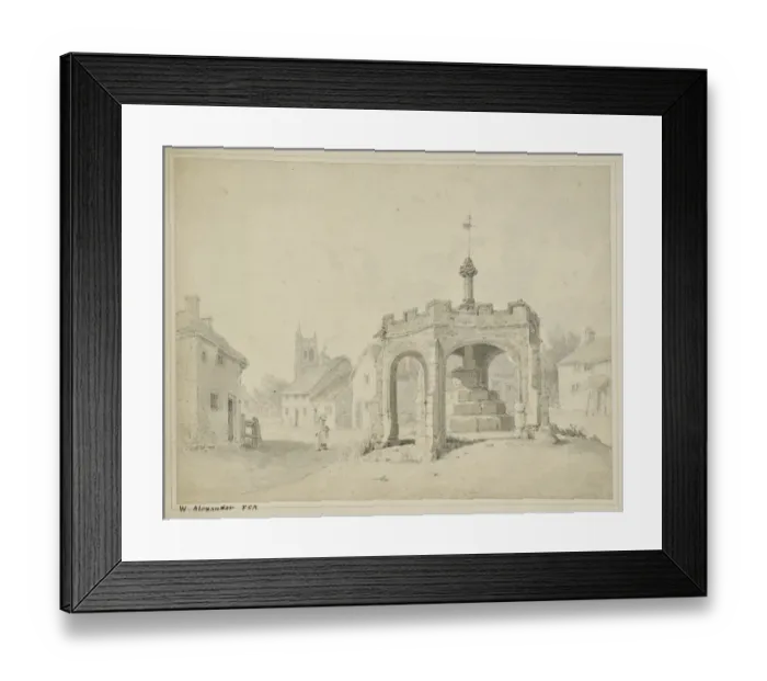 Framed Print : Market Cross Cheddar CGH01_02_01_017 Framed Print : Market Cross Cheddar CGH01_02_01_017
