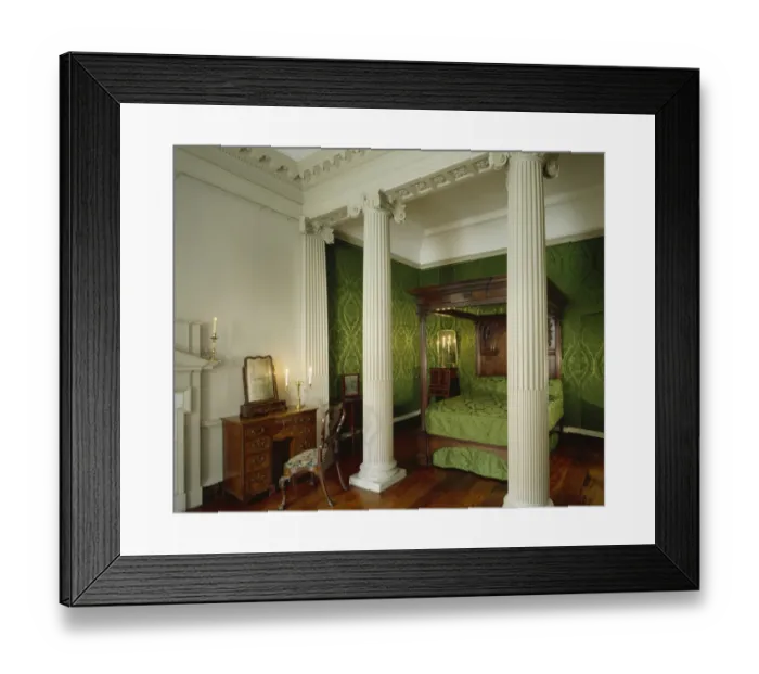Framed Print : The Countess of Suffolks Bedchamber, Marble Hill House J020052