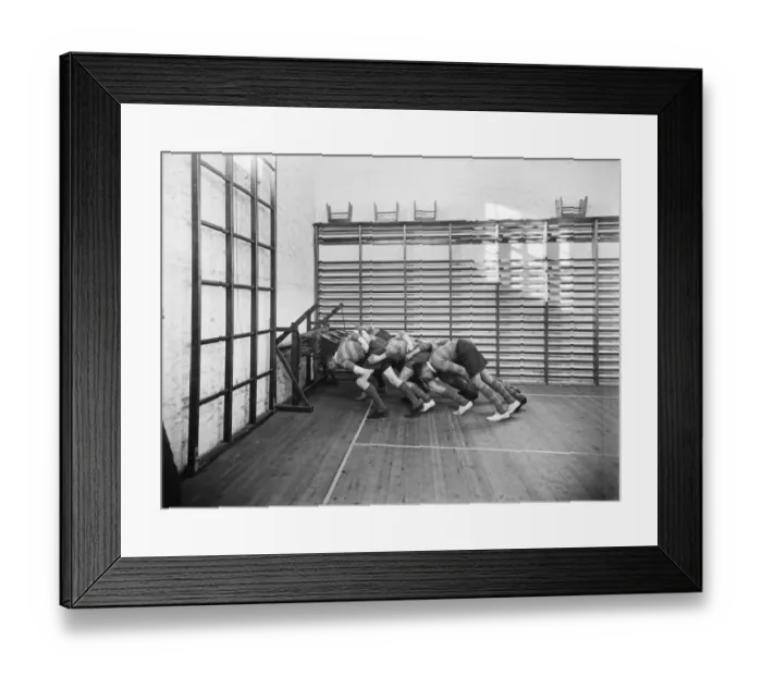 Framed Print : Scrummaging CC46_00132