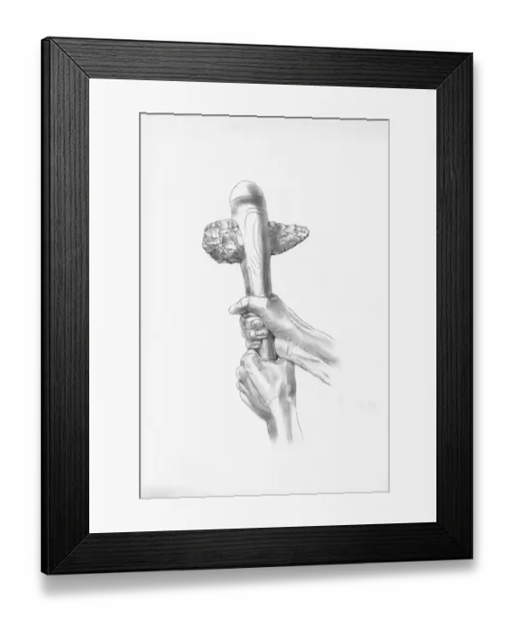 Framed Print : Flint Axe IC046_028 Framed Print : Flint Axe IC046_028