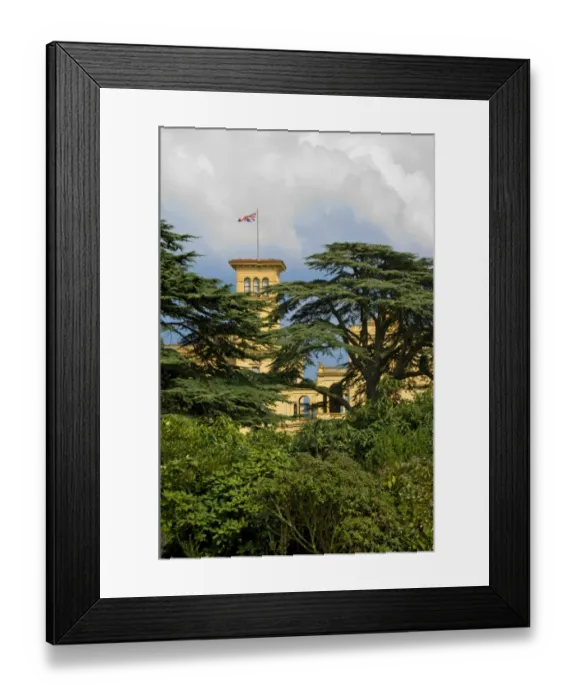 Framed Print : View of Osborne House through the trees N080287
