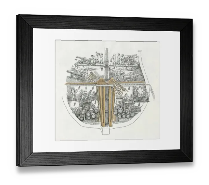 Framed Print : HMS Northumberland IC273_004