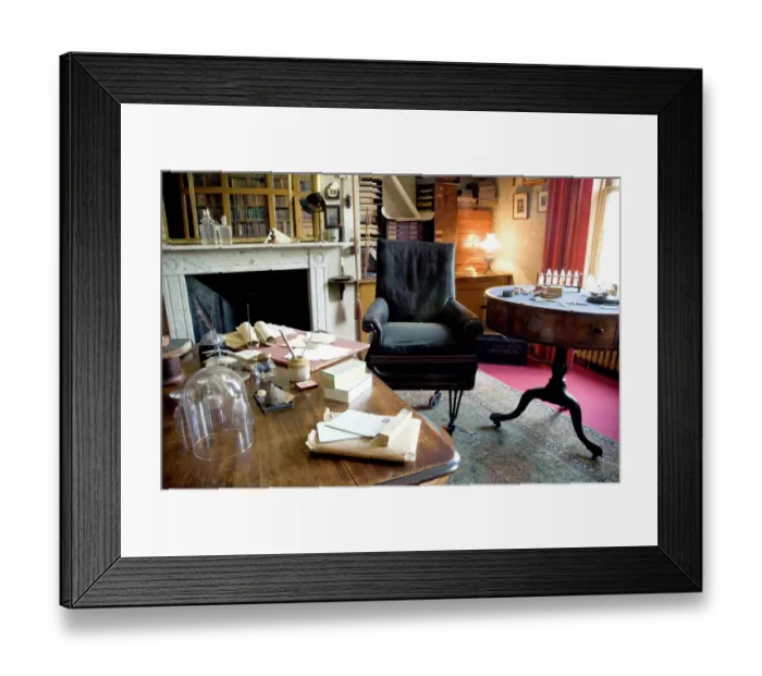Framed Print : The Old Study, Down House N070716