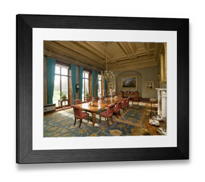 Framed Print : Brodsworth Hall, Dining Room N080312