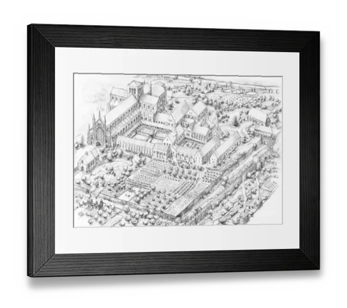 Framed Print : Winchester Cathedral Priory IC263_001 Framed Print : Winchester Cathedral Priory IC263_001