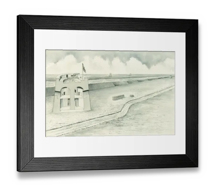 Framed Print : Martello tower IC266_002