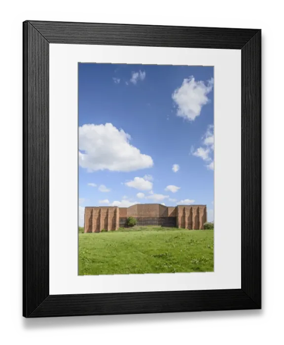 Framed Print : Rifle Range Target Wall, Burton Meadows DP197435 Framed Print : Rifle Range Target Wall, Burton Meadows DP197435