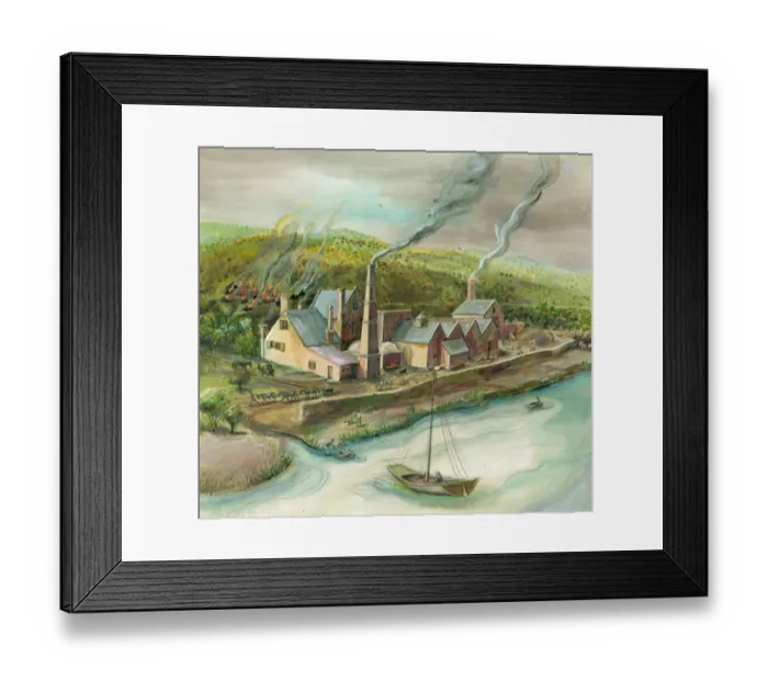 Framed Print : Bedlam Furnaces IC146_014