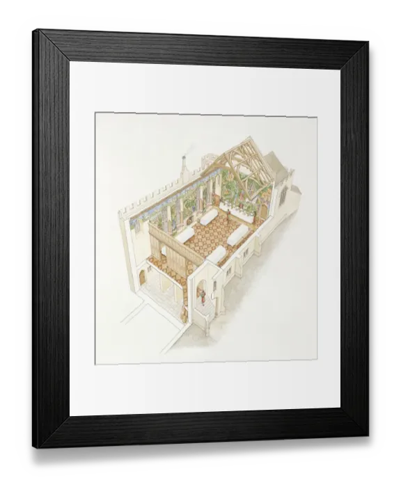 Framed Print : Farleigh Hungerford Castle J060019