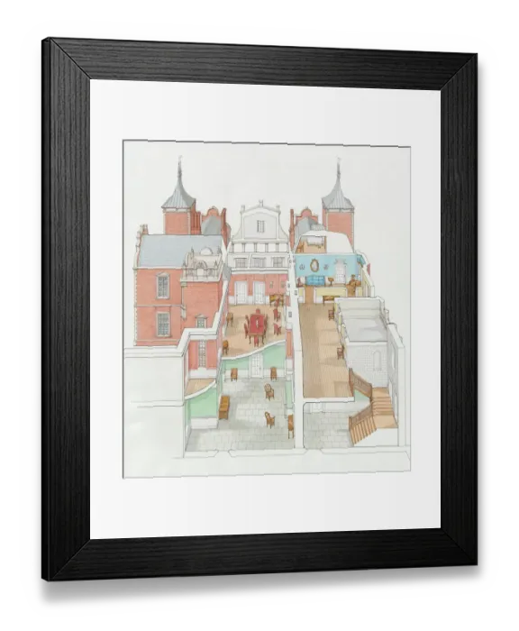 Framed Print : Houghton House N060175 Framed Print : Houghton House N060175