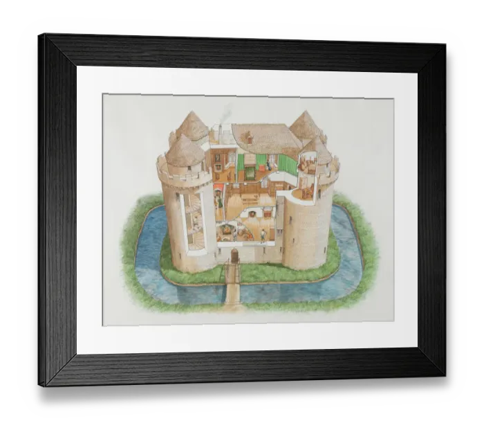 Framed Print : Nunney Castle N061017