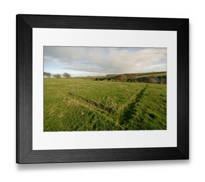 Framed Print : Wharram Percy Medieval Village N080343