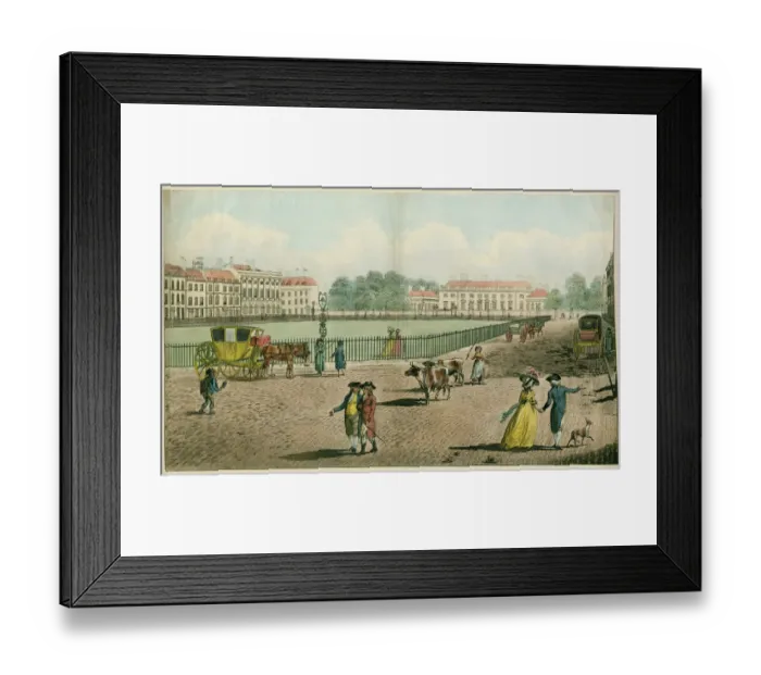 Framed Print : Bloomsbury Square, London in 1787 N060025 Framed Print : Bloomsbury Square, London in 1787 N060025