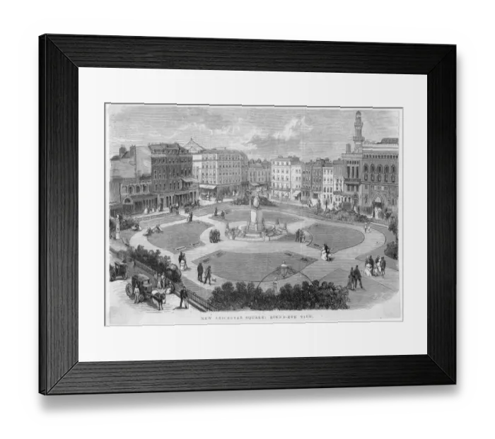 Framed Print : Leicester Square, London 1874 N060029