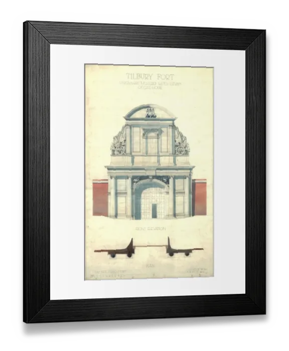 Framed Print : Tilbury Fort Gatehouse MP_TIL0022 Framed Print : Tilbury Fort Gatehouse MP_TIL0022