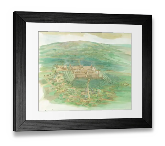 Framed Print : Whitley Castle Roman Fort IC240_001