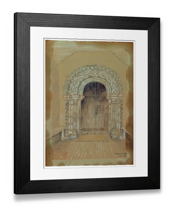 Framed Print : Church Door, Redisham MD41_00053