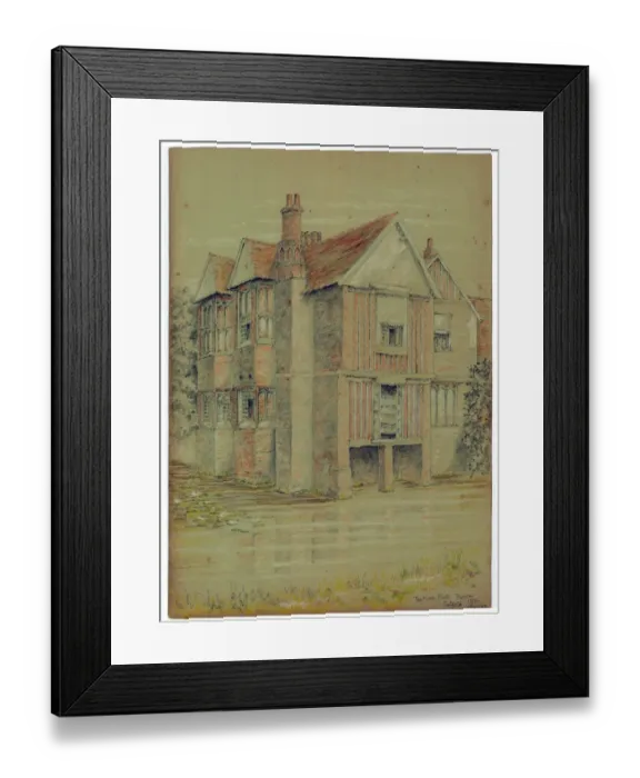 Framed Print : Moat Hall Parham MD41_00043 Framed Print : Moat Hall Parham MD41_00043