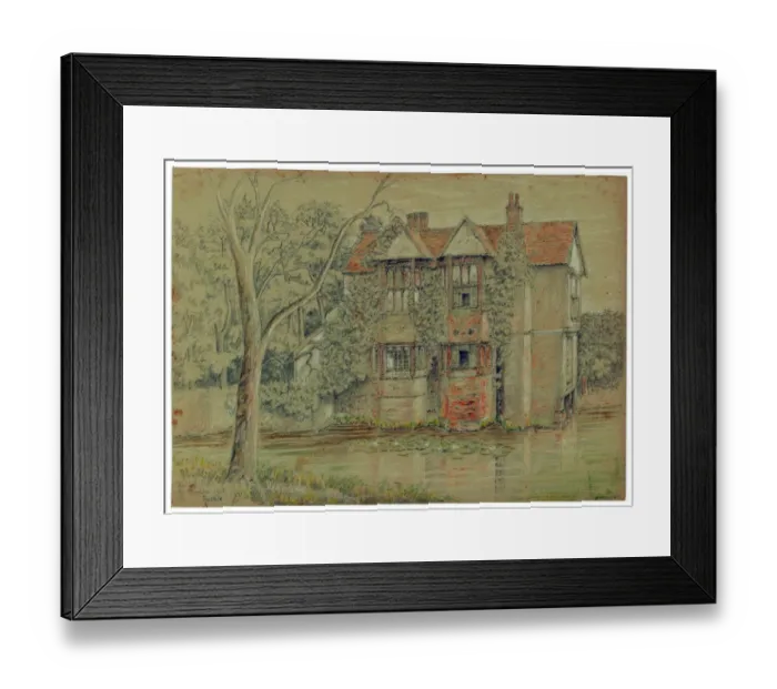 Framed Print : Moat Hall Parham MD41_00044