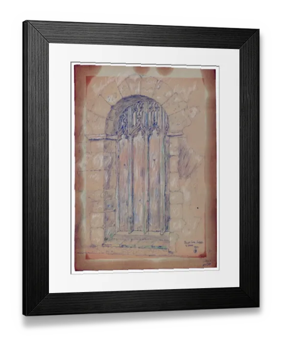 Framed Print : Church Door, South Cove MD41_00049